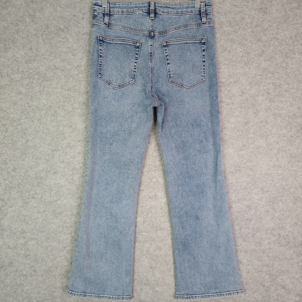 Frame The Reboot Crop Light Blue Jeans - Picture 3 of 8